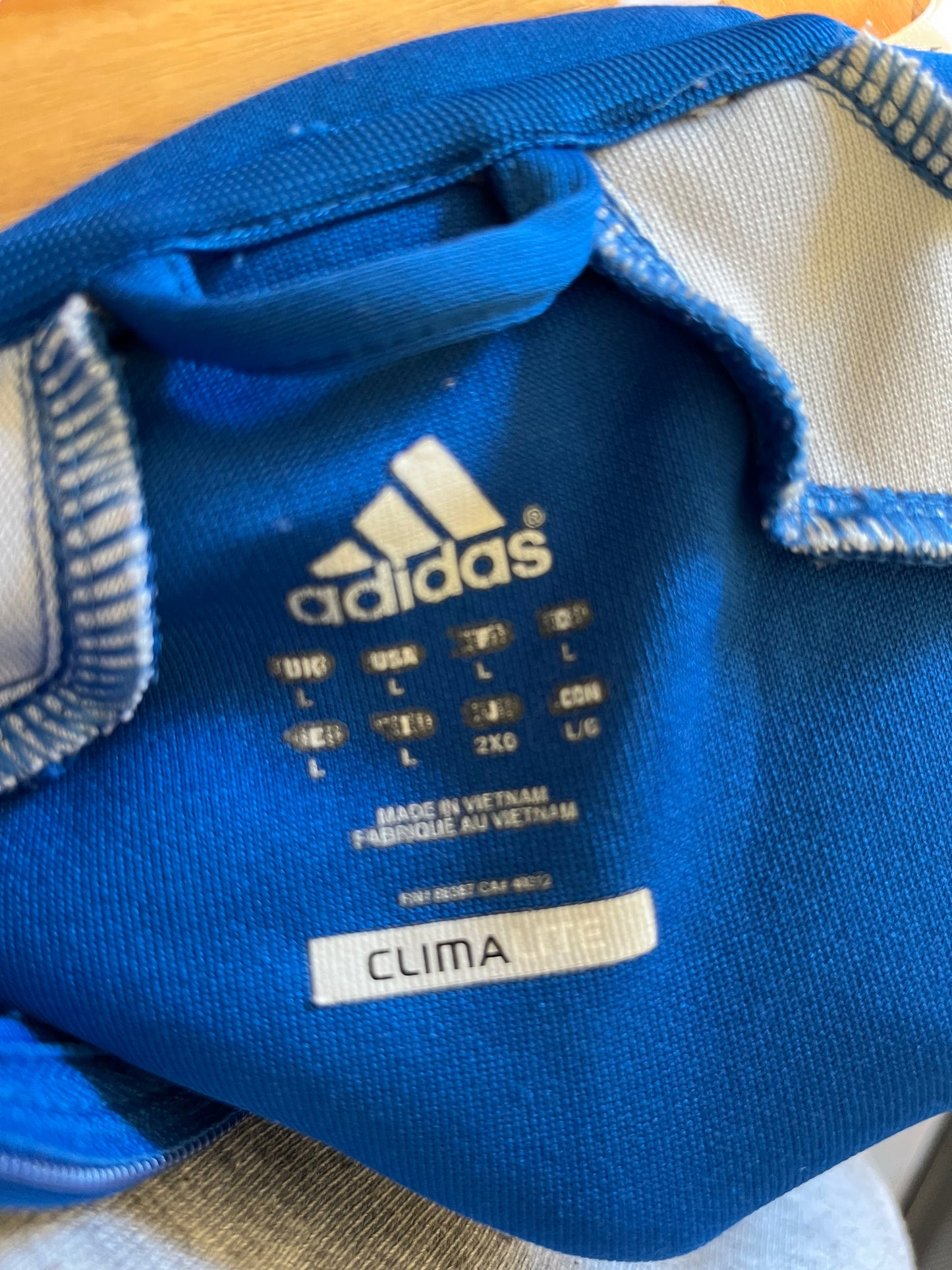 Veste training adidas bleu (L)