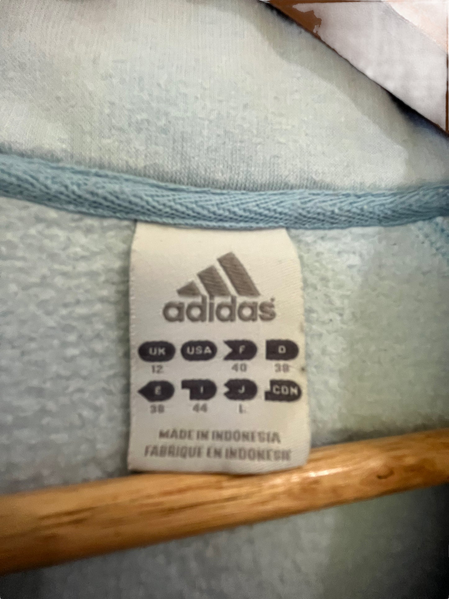 Sweat zip bleu adidas (S)