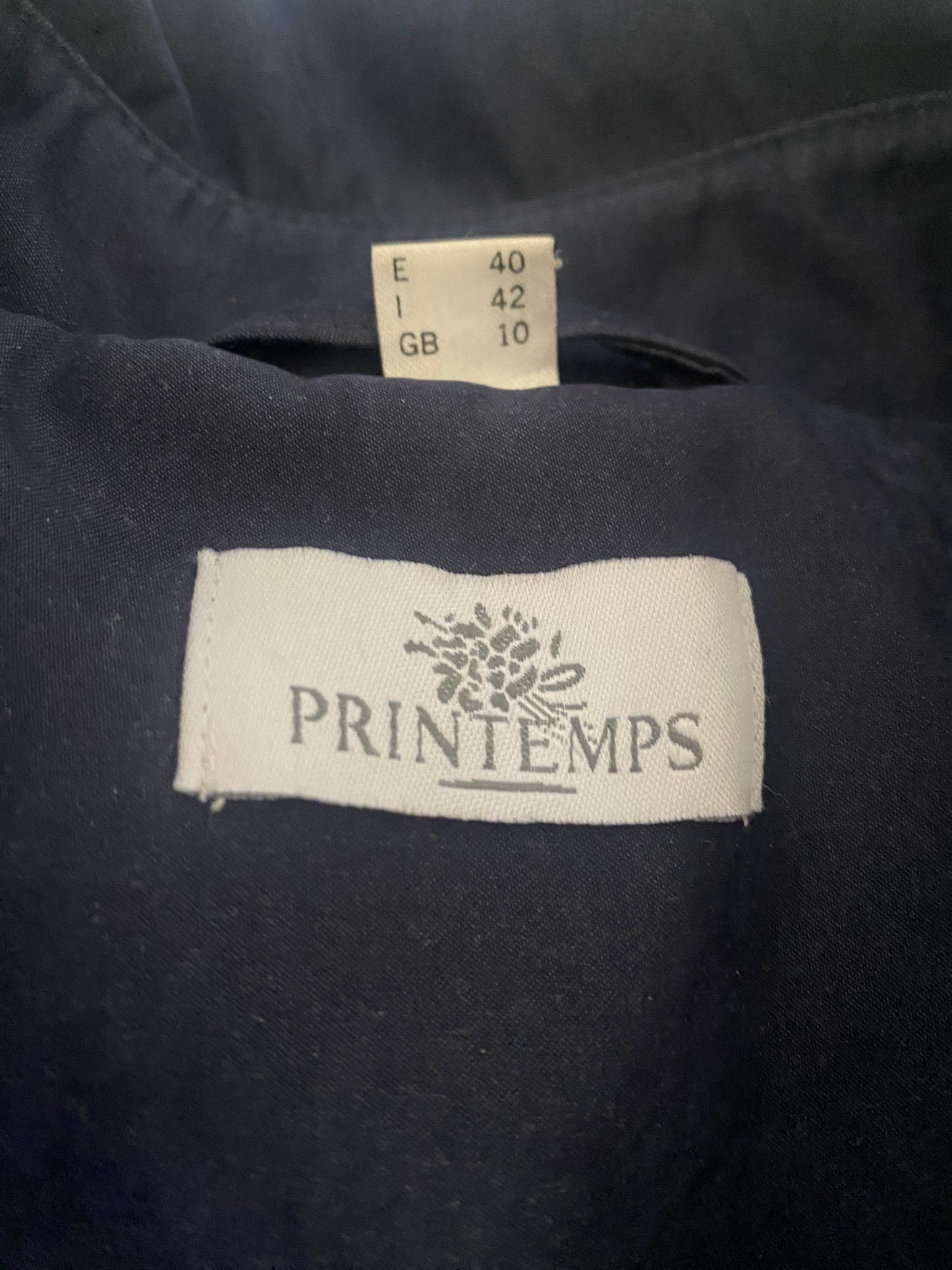 Trench bleu marine Printemps (M)